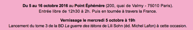 Une exposition pour changer l’image de la maladie du 5 au 16 octobre 2016 au Point Éphémère à Paris