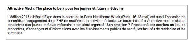 Attractive Med : la 1ère édition du prix FHF-CASDEN « Attractivité et Communication » récompense le CHU d’Angers Attractive Med : la 1ère édition du prix FHF-CASDEN « Attractivité et Communication » récompense le CHU d’Angers