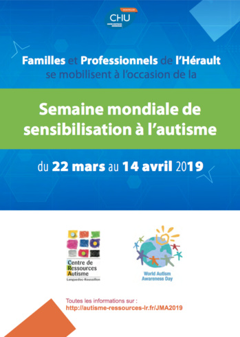 Le Centre de Ressource Autisme (CRA-LR) du CHU de Montpellier lance un projet d’envergure mondiale sur une cohorte de suivi d’enfants autistes Le Centre de Ressource Autisme (CRA-LR) du CHU de Montpellier lance un projet d’envergure mondiale sur une cohorte de suivi d’enfants autistes