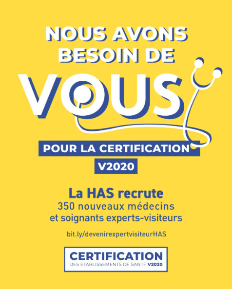 La HAS lance la campagne de recrutement des nouveaux experts-visiteurs V2020 La HAS lance la campagne de recrutement des nouveaux experts-visiteurs V2020