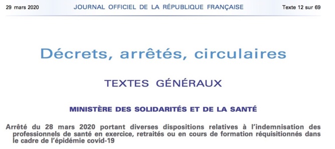Quelles indemnisations pour les professionnels de santé réquisitionnés ?