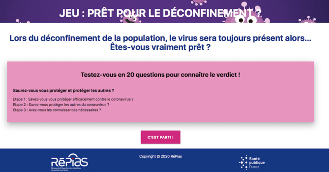 Déconfinement : un quiz pour sensibiliser le grand public aux risques
