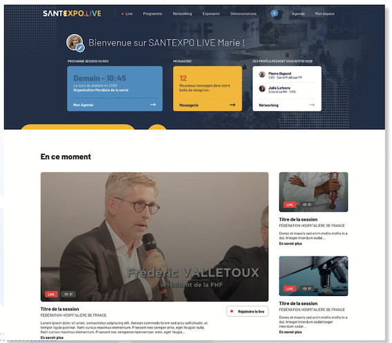 MODE D’EMPLOI : du 9 au 11 mars 2021, rendez-vous sur SANTEXPO LIVE pour une expérience immersive et des rencontres 100% digitales MODE D’EMPLOI : du 9 au 11 mars 2021, rendez-vous sur SANTEXPO LIVE pour une expérience immersive et des rencontres 100% digitales