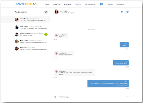 MODE D’EMPLOI : du 9 au 11 mars 2021, rendez-vous sur SANTEXPO LIVE pour une expérience immersive et des rencontres 100% digitales MODE D’EMPLOI : du 9 au 11 mars 2021, rendez-vous sur SANTEXPO LIVE pour une expérience immersive et des rencontres 100% digitales