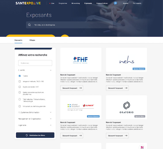 MODE D’EMPLOI : du 9 au 11 mars 2021, rendez-vous sur SANTEXPO LIVE pour une expérience immersive et des rencontres 100% digitales MODE D’EMPLOI : du 9 au 11 mars 2021, rendez-vous sur SANTEXPO LIVE pour une expérience immersive et des rencontres 100% digitales