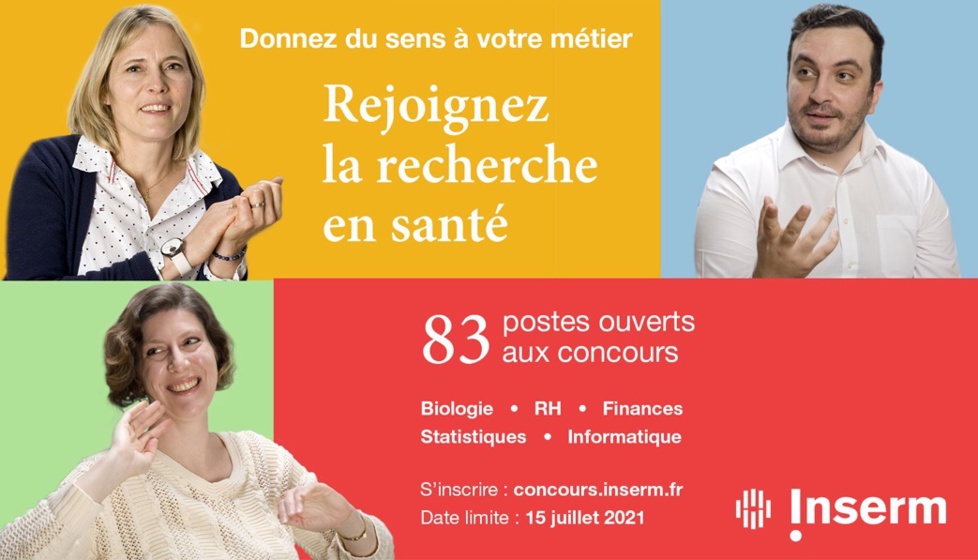 Recrutement : l’Inserm lance sa campagne 2021