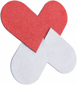 Tel le ruban rouge du Sidaction, EU-Jamrai a créé le symbole de la lutte contre l’antibiorésistance représentant un pansement, un cœur et des gélules brisées. Tel le ruban rouge du Sidaction, EU-Jamrai a créé le symbole de la lutte contre l’antibiorésistance représentant un pansement, un cœur et des gélules brisées.