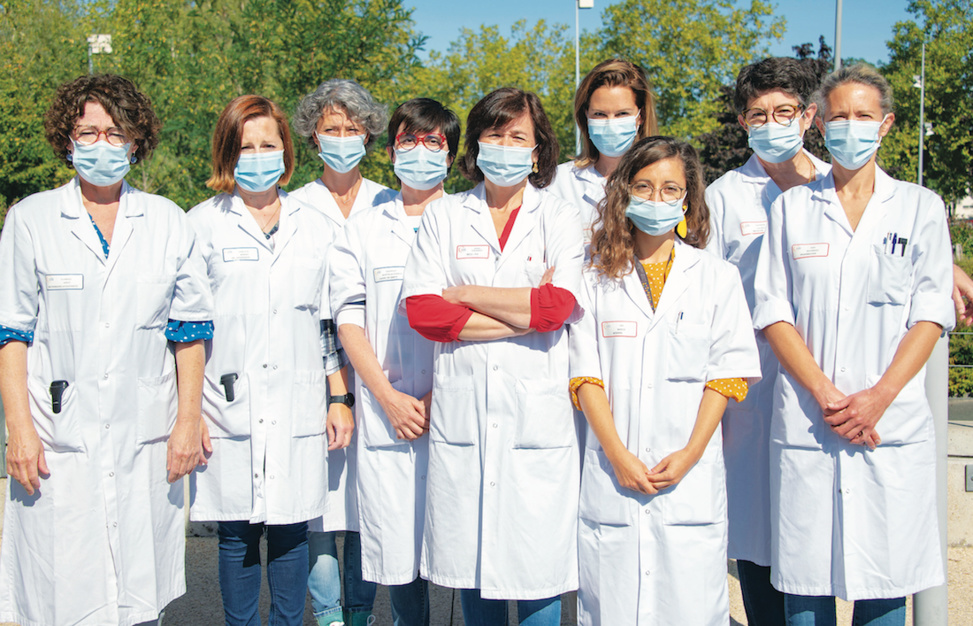 L’Équipe Opérationnelle d’Hygiène du CHU de Poitiers. ©DR L’Équipe Opérationnelle d’Hygiène du CHU de Poitiers. ©DR