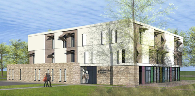 CHU de Poitiers : pose de la première pierre  de la nouvelle Maison des Familles