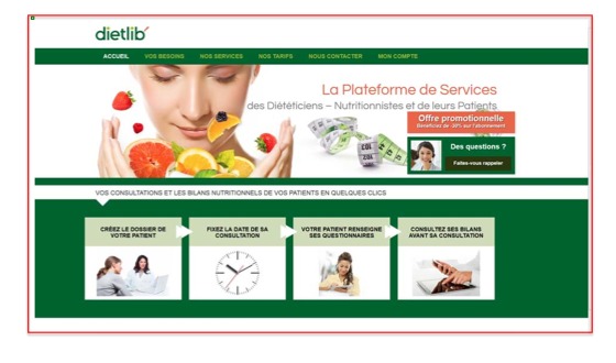 dietlib’ : le premier outil web au service des diététiciens-nutritionnistes