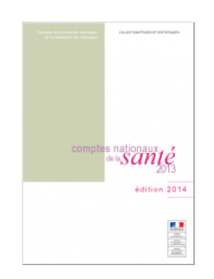 Publication des Comptes Nationaux de la Santé 2013 (DREES)