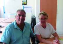 Eric Garcia et le Dr Pascale Dussert, respectivement cadre et chef de Pôle LBM