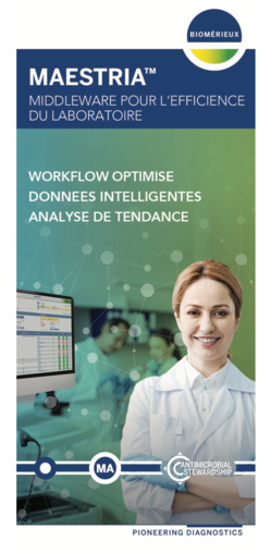 Avec MAESTRIA™, bioMérieux poursuit l'avènement du laboratoire 4.0 Avec MAESTRIA™, bioMérieux poursuit l'avènement du laboratoire 4.0