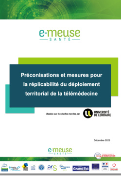 La télémédecine au coeur d'un rapport, publié par e-Meuse santé et l'Université de Lorraine