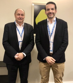 Frédéric Vaillant, Directeur général délégué de Dedalus France, et Guillem Pelissier, Directeur général régional de Dedalus France, lors de l'événement D4 Evolution le 25 janvier 2024.