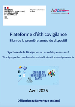 La plateforme d’éthicovigilance livre son premier rapport d’activité : pour un numérique en santé plus éthique La plateforme d’éthicovigilance livre son premier rapport d’activité : pour un numérique en santé plus éthique