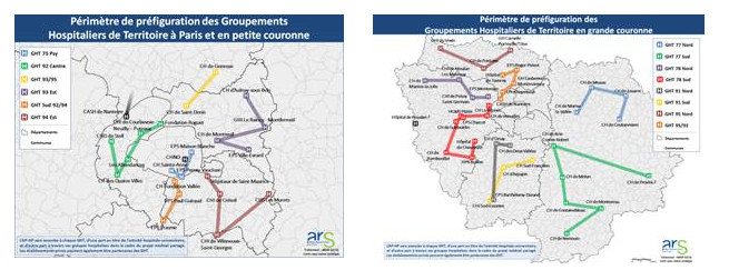 L’ARS Île-de-France annonce le périmètre prévisionnel des Groupements Hospitaliers de Territoire franciliens et lance leur mise en œuvre