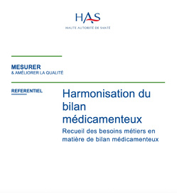 La HAS adopte un référentiel d'harmonisation du bilan médicamenteux