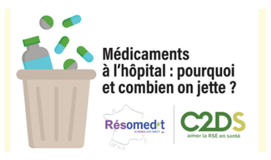 “Médicaments à l’hôpital : (Ré)agir pour moins jeter” le guide de recommandations vient de paraitre