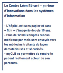 Innovation digitale : le Centre Léon Bérard lance  myCLB, un portail au service de la relation patient