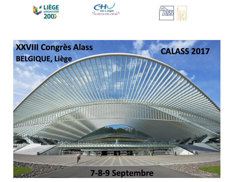 7-9 septembre : rendez-vous à Liège pour le XXVIIIème Congrès de l’ALASS 7-9 septembre : rendez-vous à Liège pour le XXVIIIème Congrès de l’ALASS