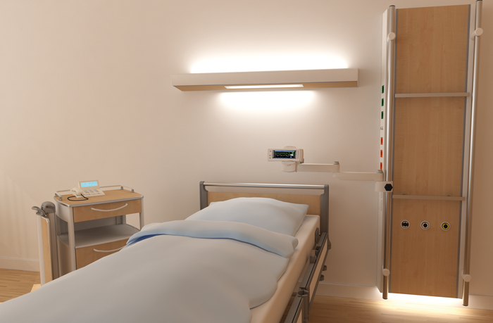 Un nouveau design de gaines têtes de lit pour une note conviviale à l'hôpital