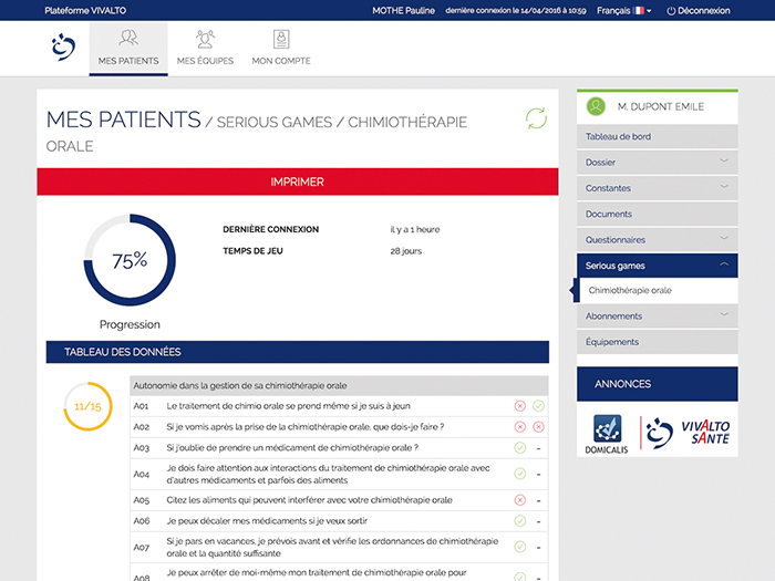 Le serious game « ChimiOrale » Le serious game « ChimiOrale »