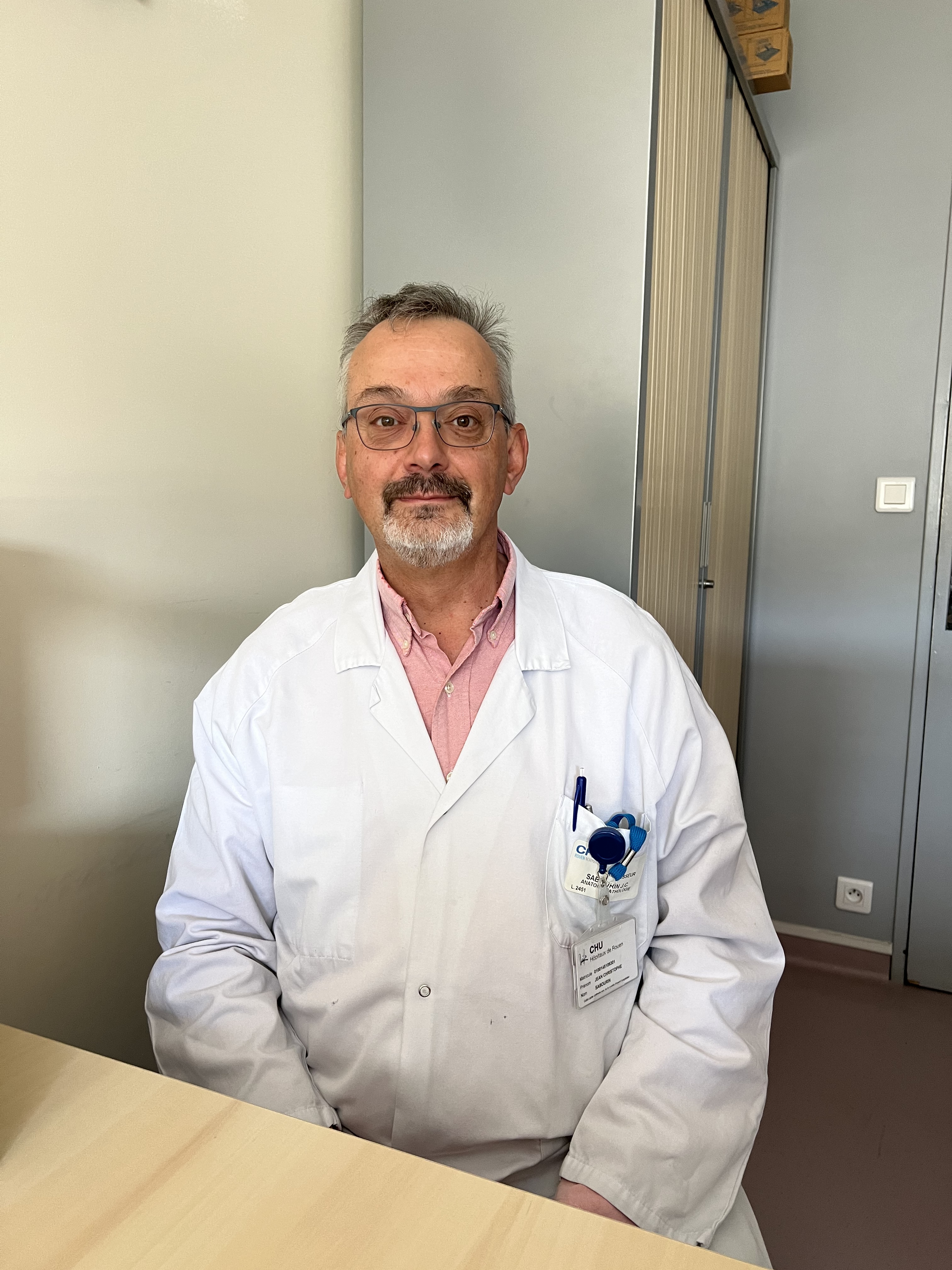 Le Pr Jean-Christophe Sabourin, chef du Pôle Biologie Pathologie Physiologie du CHU de Rouen. ©DR