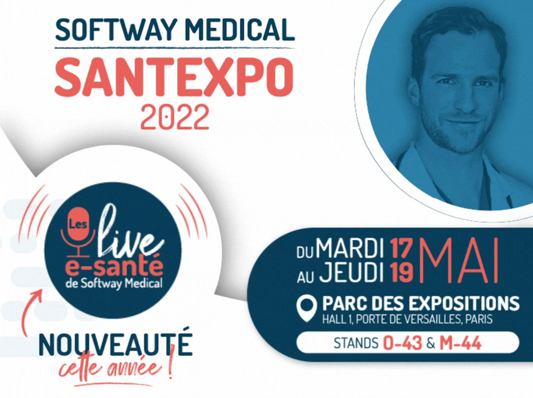 SantExpo : le Groupe Softway Medical, leader français des Systèmes d’Information en Santé, vous donne rendez-vous pour ses "live e-sante"