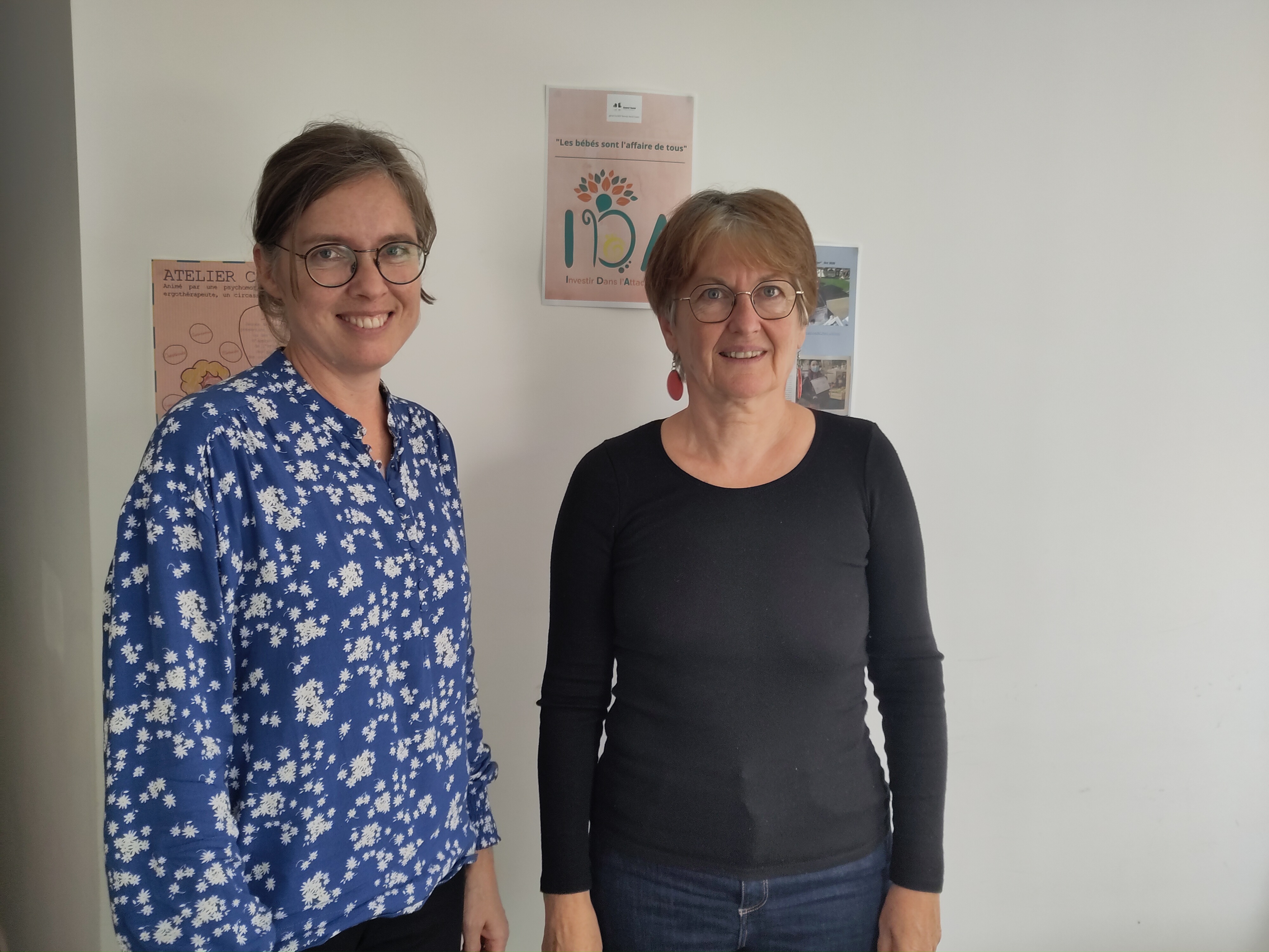 Johanna Abolgassemi, directrice de la MSP rennaise et Marie-Noëlle Proust, orthophoniste et co-présidente de l’association Avenir Santé Villejean Beauregard. ©AP