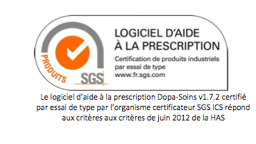 Dopa-Soins (Web100T) certifié LAP Hospitalier