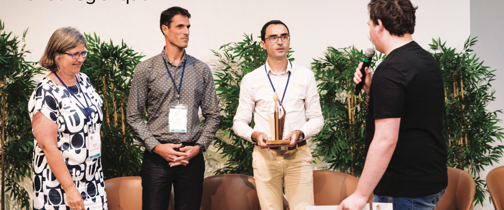 Frédéric Perret (2e à droite) lors de la remise des prix France Qualité (crédits photos : CHU de Toulouse - France Qualité)