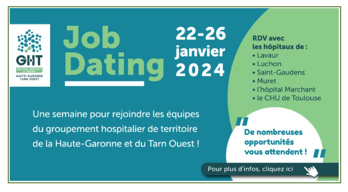 Une semaine de job dating pour rejoindre les hôpitaux de la Haute-Garonne et du Tarn Ouest