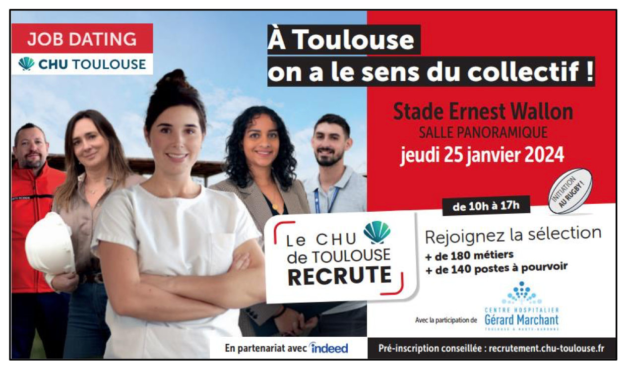 Une semaine de job dating pour rejoindre les hôpitaux de la Haute-Garonne et du Tarn Ouest