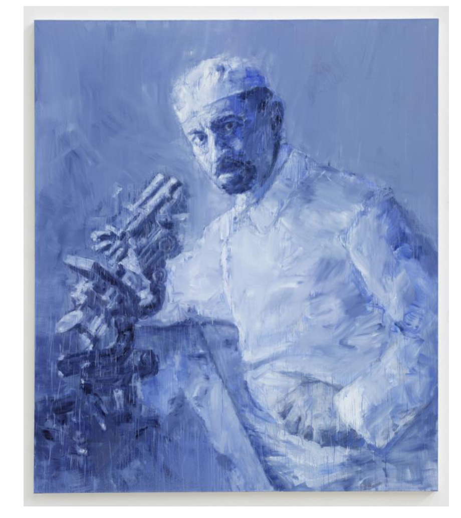 Le peintre Yan Pei-Ming donne un visage à l'Institut avec un portrait monumental du Professeur Roussy