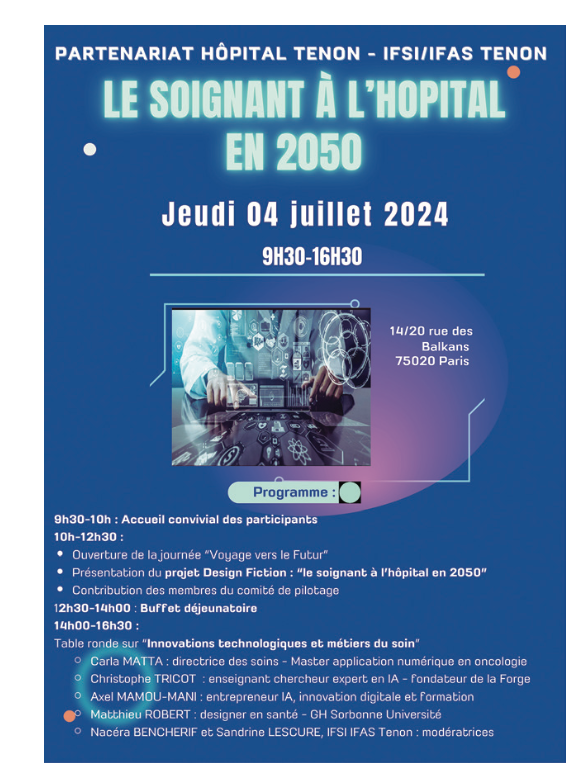 « Le soignant en 2050 », ou la recherche d’un avenir désirable « Le soignant en 2050 », ou la recherche d’un avenir désirable