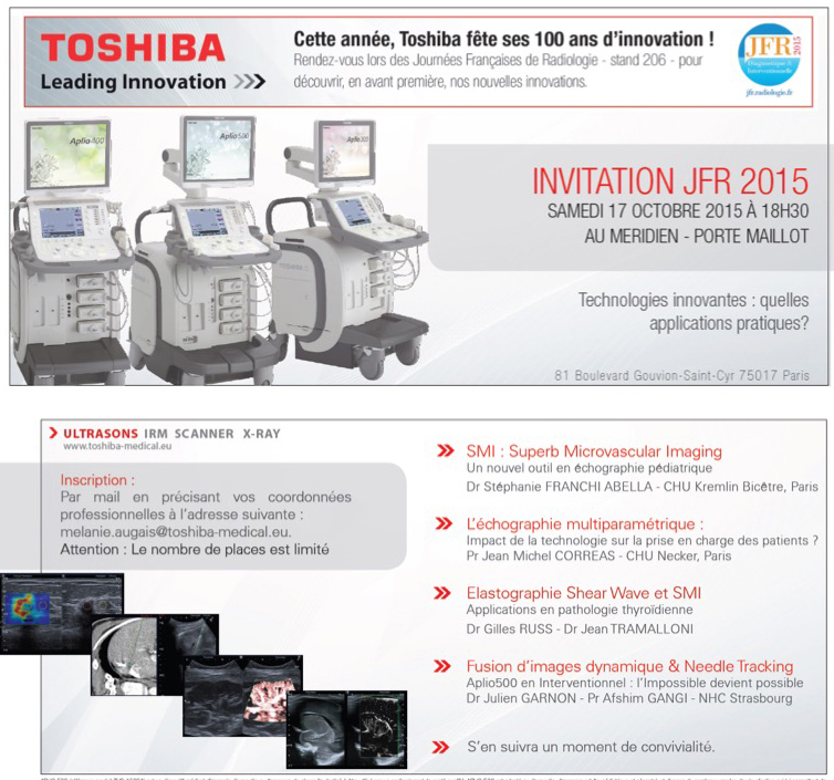 À voir sur les JFR 2015 : Toshiba