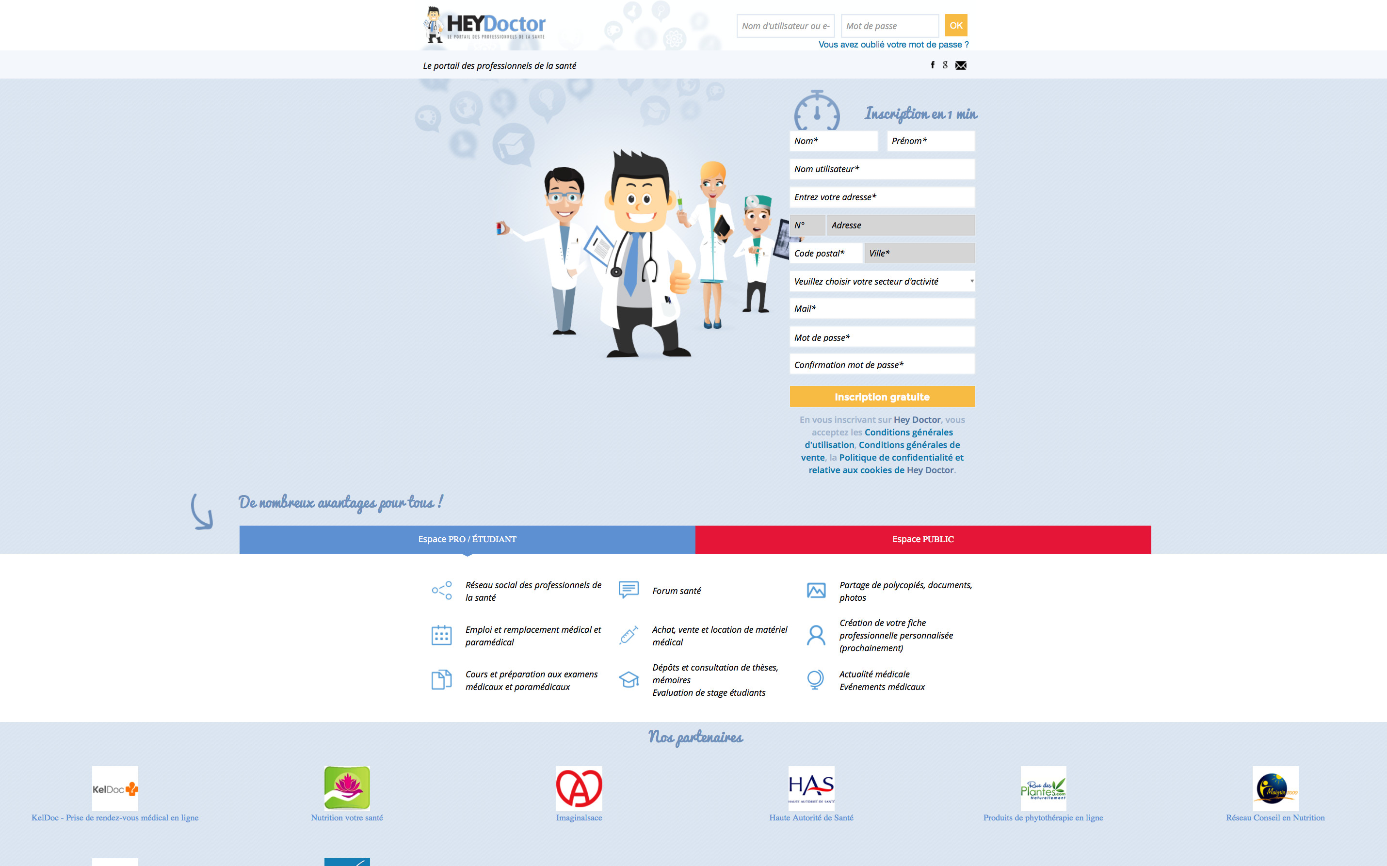 Hey Doctor, le premier réseau social médical et paramédical Hey Doctor, le premier réseau social médical et paramédical
