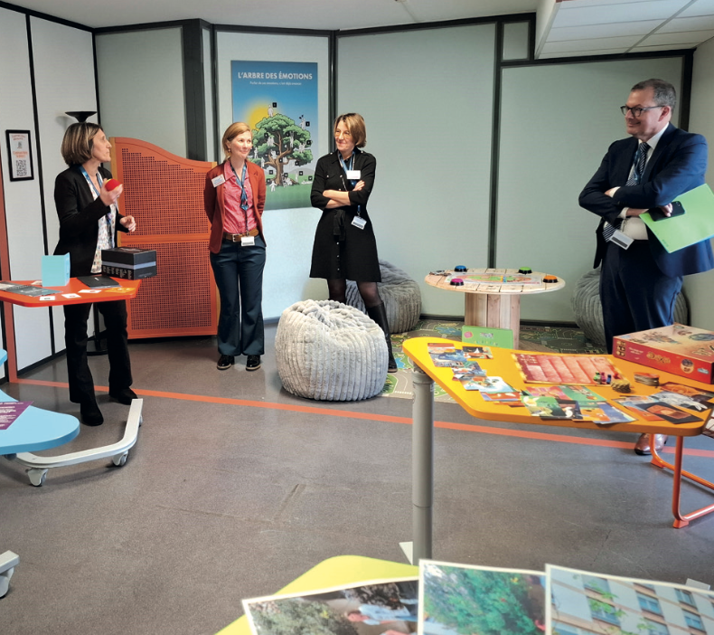 Inauguration de la salle de créativité de l’hôpital de la Croix-Rousse, le 3 mars 2026