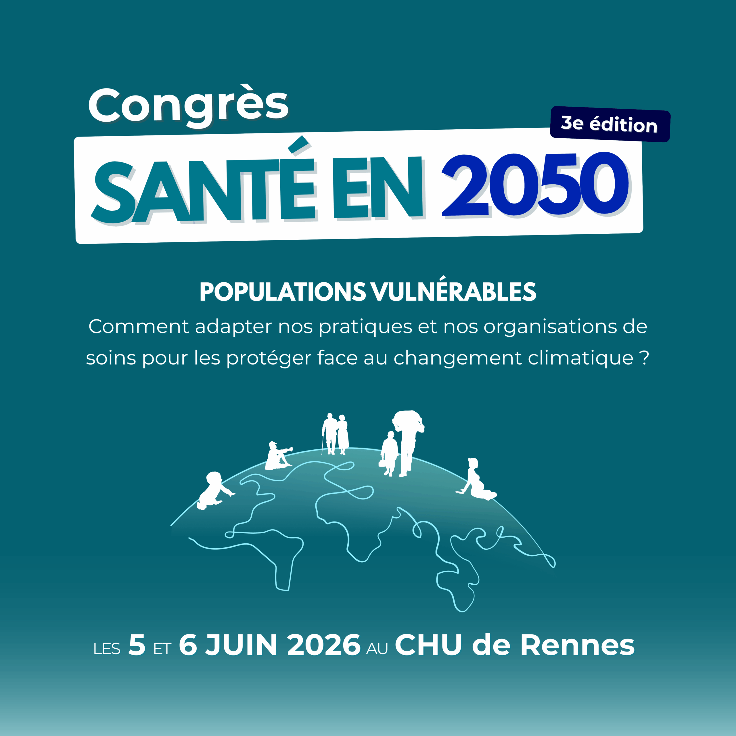La 3e édition du Congrès Santé en 2050 se tiendra à Rennes les 5 et 6 juin 2026