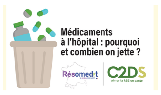 “Médicaments à l’hôpital : (Ré)agir pour moins jeter” le guide de recommandations vient de paraitre