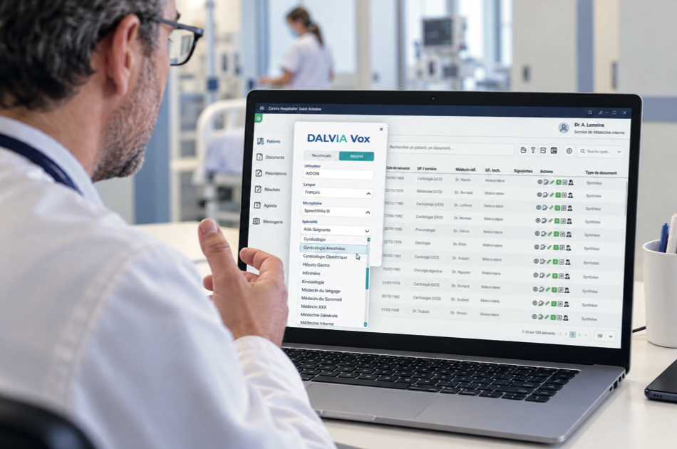 DALVIA Vox : une IA souveraine au service du temps médical