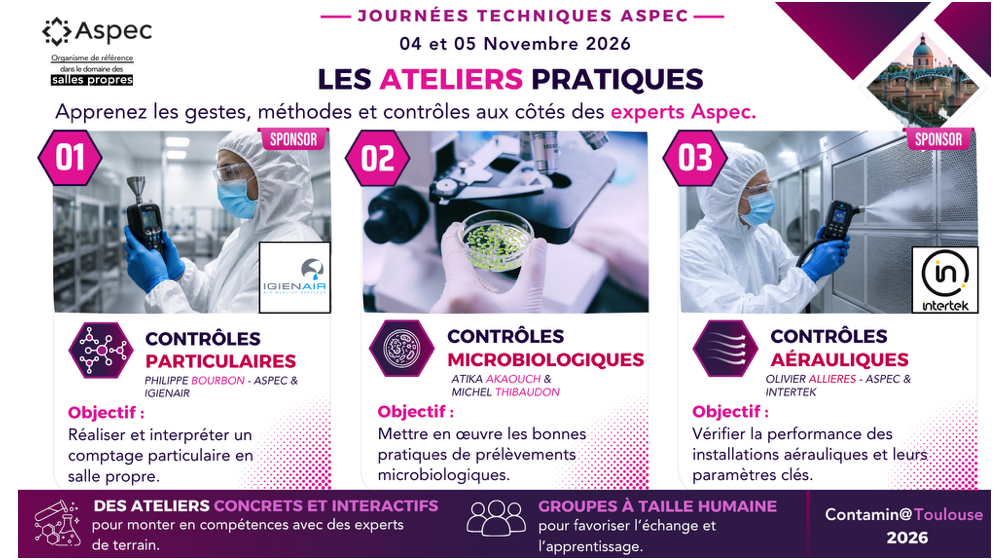 Contamin@Toulouse : comment s'assurer de la conformité de ses salles propres et environnements contrôlés ?