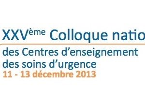 AGENDA : le 25ème Colloque des Centres d’Enseignement des Soins d’Urgence (11-13 décembre 2013, Amiens)