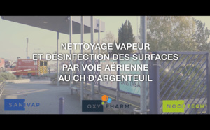 Nettoyage vapeur et désinfection des surfaces par voie aérienne au CH d'Argenteuil