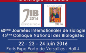 JIB / ACNBH 2016 : L’évènement Majeur de la Biologie Médicale