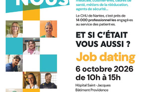 Le CHU de Nantes recrute : un job dating pour découvrir les métiers et les avantages proposés aux professionnels