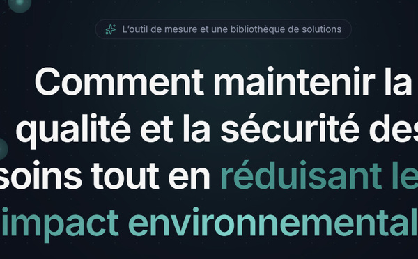 Osmose, une plateforme pour mesurer et réduire l’impact environnemental des soins