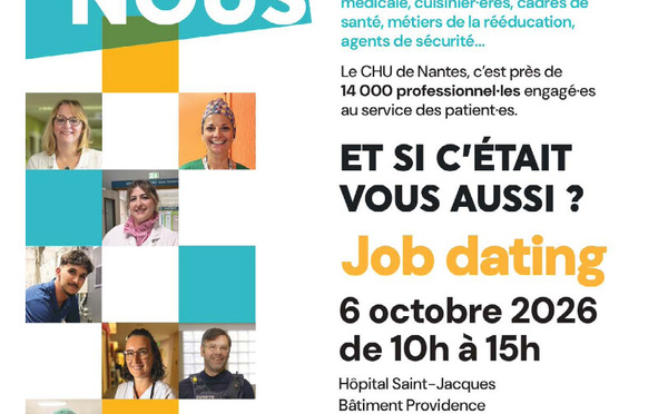 Le CHU de Nantes recrute : un job dating pour découvrir les métiers et les avantages proposés aux professionnels