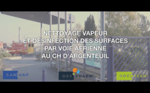 Nettoyage vapeur et désinfection des surfaces par voie aérienne au CH d'Argenteuil